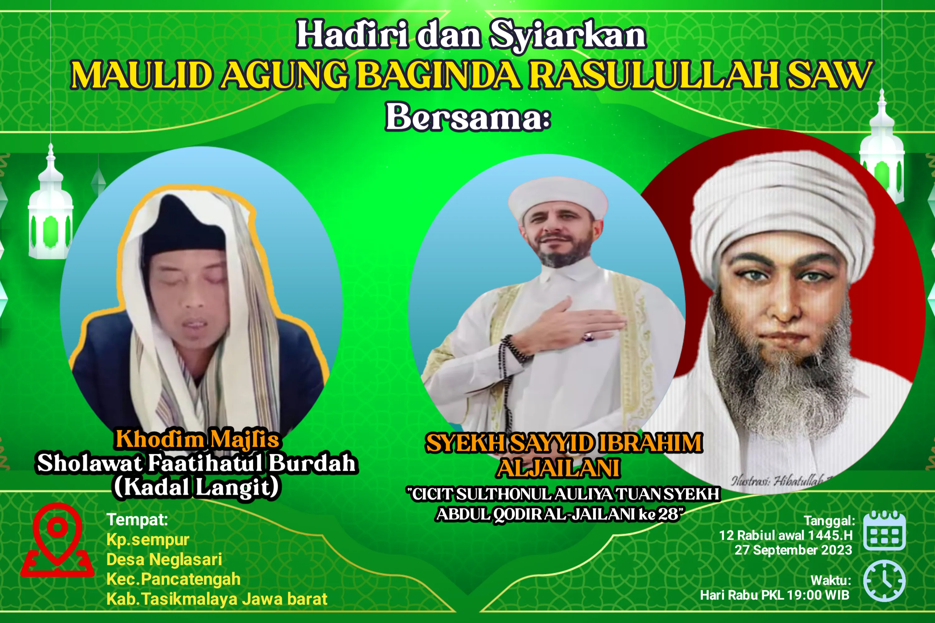 Poster, Flyer, dan Banner Maulid